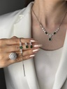 سرویس زمرد طلای سفید